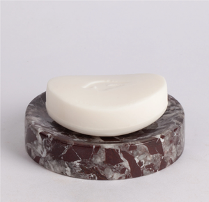 Porte-savon en marbre de haute qualité, ensembles de salle de bain, plateau à savon rond en marbre gris, forme rectangulaire - Product Image 6