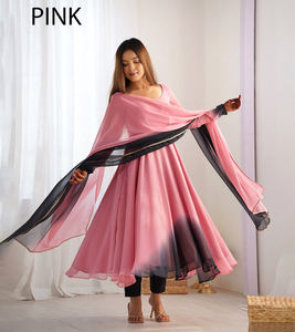 Moderno Anarkali Salwar Kameez, Nueva Colección de Invierno con Mangas Largas, Traje Elegante para Fiestas y Eventos, Listo para Usar - Product Image 1