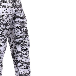 Pantalon cargo camouflage numérique pour homme, coupe droite, plusieurs poches, séchage rapide, polyester, style vêtement de travail, taille haute, fermeture éclair - Product Image 3