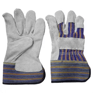 Gants de travail en cuir de vachette canadien, manchette caoutchoutée, certifiés CE, épaisseur 11 oz, longueur 26 cm, pour la sécurité industrielle - Product Image 6
