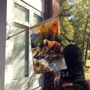 Kodiak oso Casa Grande bandera Multicolor porche manga poste decorativo patio Banner ilustraciones pared colgante hecho de poliéster - Product Image 2