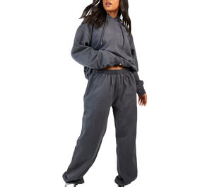 Sudadera con Capucha Corta de Moda para Mujer, Suéter con Capucha, Top Corto, Suave y Cómodo, Manga Larga, Estilo Casual, Ropa Deportiva para el Gimnasio - Product Image 1