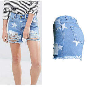 Pantalones Cortos de Mezclilla Elásticos con Diseño de Borlas, Sexy, Nueva Colección de Verano, Gran Venta - Product Image 3