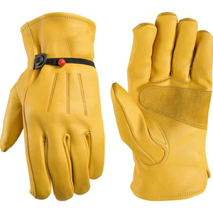 Guantes de Cuero Completos, Resistentes al Viento, con Correa Ajustable para la Muñeca, para Deportes al Aire Libre, Unisex, Invierno - Product Image 1