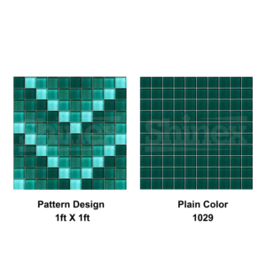 Azulejos para Piscina con Patrón de Mosaico Tradicional Personalizados, Acabado Brillante, Antideslizantes, Resistentes al Ácido, Antibacterianos, 10 mm de Grosor - Product Image 1