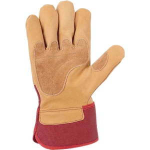 Gants de sécurité industriels haute performance en cuir de vachette pleine fleur certifiés CE, antidérapants, avec manchette de sécurité, pour travaux lourds et ignifuges - Product Image 5