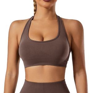 Soutien-gorge de sport de haute qualité, soutien-gorge de soutien côtelé grande taille pour vêtements actifs, soutien-gorge de sport - Product Image 1