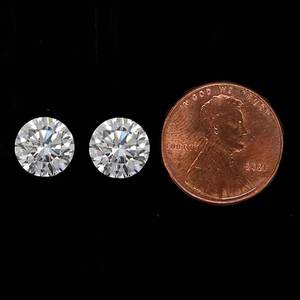 Diamantes Sueltos Cultivados en Laboratorio, Corte Brillante Redondo, de 1 a 3 Quilates, Color D, VS1, para Fabricación de Joyería y Pendientes, Venta al Por Mayor - Product Image 2