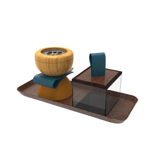 Juego de quemador de incienso HeritageNoor, soporte de incienso de madera artesanal con bandeja, diseño árabe clásico para una decoración elegante del hogar. - Product Image 3
