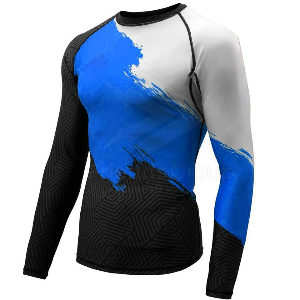 High Performance Wear Rash Guards With Four Way Stretch Fabric Moisture ...