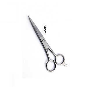 Ciseaux de coiffure professionnels 13 cm en acier inoxydable, lame tranchante, pour droitiers, manche en céramique moyen, ciseaux de barbier - Product Image 2