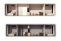 Maison Conteneur Préfabriquée en Acier de Luxe Moderne, Hôtel & Villa Modulaire Haut de Gamme en Capsule, Conception Écologique et Respirante