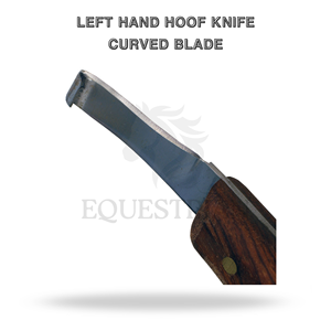 Couteau à sabot gauche à lame courbée, outil vétérinaire pour l'examen et la coupe des sabots de cheval - Product Image 2