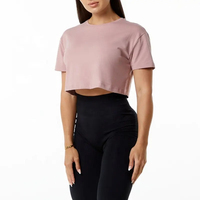Top Corto de Mujer con Lentejuelas y Encaje, Manga Tres Cuartos, Talla Grande, Algodón Ecológico, Primavera, Otoño, Invierno, Nueva Moda 2026