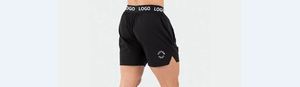 Pantalones Cortos Deportivos para Hombre con Logotipo Personalizado, Cintura Elástica, Dobladillo Dividido Sostenible, 5 Pulgadas de Entrepierna, para Gimnasio y Entrenamiento - Product Image 2