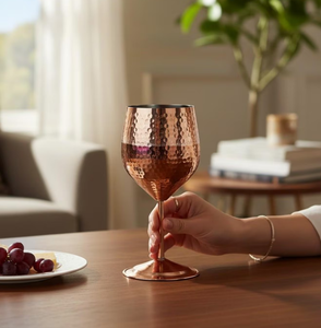 Copa de Vino de Diseño Moderno, Hermosa Copa de Vino de Lujo, Copa de Vino Tinto Plateada en Cobre, Accesorios para Bar - Product Image 3