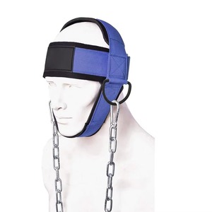 Gym Head Harness for Neck <b>Strength</b> <b>Training</b> Fitness Equipment with Padded Support and Heavy Duty Steel Chain Attachment - Product Image 5