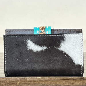 Cartera de Cuero Floral Hecha a Mano 2026, Venta Directa de Fábrica, para Mujer, Cuero Genuino de Vaca, Tarjetero RFID, Bolso Tipo Clutch - Product Image 5