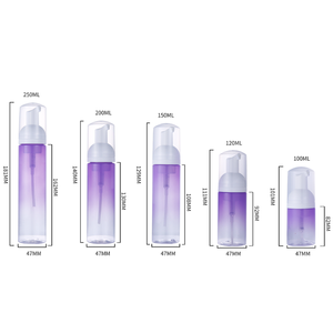 Customized Cosmetic <b>Empty</b> Purple Foam Pump Dispenser <b>Plastic</b> <b>Bottle</b> for Cleaning <b>Bottle</b> - Product Image 1