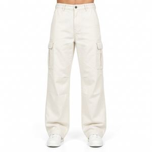 Pantalons cargo coupe décontractée, pantalons cargo délavés, pantalons cargo noirs pour les détaillants de vêtements - Product Image 3