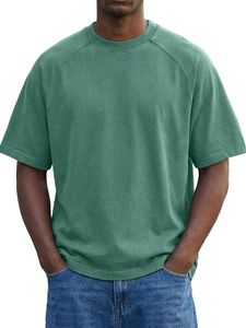 T-shirt Homme Oversize Coupe Boxy Épaules Tombantes Manches Courtes Décontracté Coton Ample Style Streetwear - Product Image 6