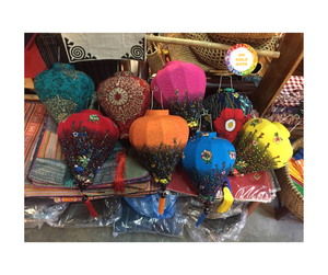 Lanterne en bambou de soie traditionnelle vietnamienne avec des motifs complexes pour l'éclairage de vacances, prix bon marché du festival de lanterne en bambou - Product Image 3