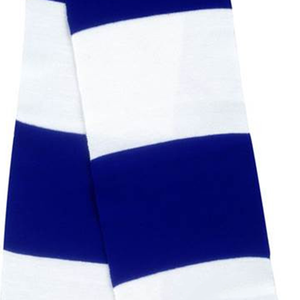 ผ้าพันคอไหมพรมสีน้ำเงินรอยัลขาวสไตล์คลาสสิกแบบสั่งทำพิเศษ ขอบอะคริลิคสองชั้น อุ่นสบาย สำหรับแฟนคลับพรีเมียร์ลีก - Product Image 3