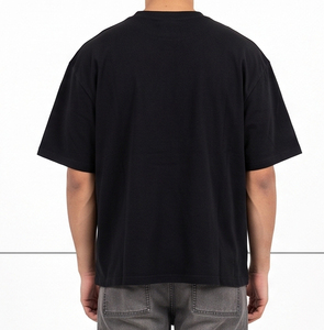 Camiseta de Hombre Personalizada de Fábrica, 100% Algodón, Tejido Grueso, Cuello Redondo, Manga Corta, Corte Regular, Estilo Urbano, Color Sólido - Product Image 4