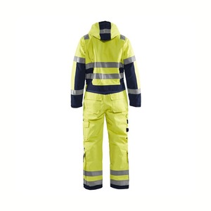 Men High Visibility Workwear Coverall Polyester Reflective Safety <b>Uniform</b> <b>for</b> <b>Construction</b> and Agricultural Use - Product Image 3
