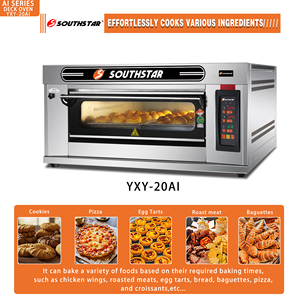 Nuevo <span class=keywords><strong>Horno</strong></span> a Gas Southstar <span class=keywords><strong>de</strong></span> Fábrica con Puerta <span class=keywords><strong>de</strong></span> Vidrio Grande, 1 Plataforma, 2 Bandejas, Panel Digital, 220V para Uso Comercial - Product Image 3