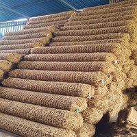 Log de coco pur naturel en fibre de coco biodégradable pour construction, diamètre 2m, longueur 200-240cm, contrôle de l'érosion