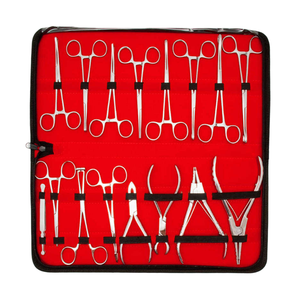 Kit professionnel de 16 pinces à septum pour piercing corporel en acier inoxydable, certifié CE ISO13485, fabricant OEM - Product Image 4
