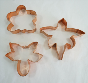 Emporte-pièce en cuivre couleur or rose, forme papillon, moderne et décoratif - Product Image 6