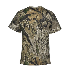 Custom Full Sublimation Hunting Shirt Print Forest Camo Short Sleeve Cotton Polyester Unisex Adult Hunting Shirt - Product Image 3