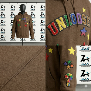 เสื้อฮู้ดพิมพ์ลายพัฟฟ์คุณภาพพรีเมียม ดีไซน์ใหม่ สำหรับฤดูใบไม้ร่วง เป็นมิตรต่อสิ่งแวดล้อม ขายส่งในราคาพิเศษ - Product Image 6