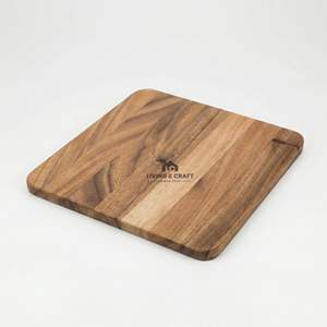 Tabla de cortar cuadrada de madera de arce PREMIUM con patas, bloque de corte para uso en la cocina, 12"x12"x0.5" pulgadas - Product Image 2