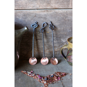 Ensemble de cuillères à mesurer vintage en laiton, outils de cuisine en métal, lavage à la main uniquement, cuillères à mesurer durables à long manche - Product Image 3