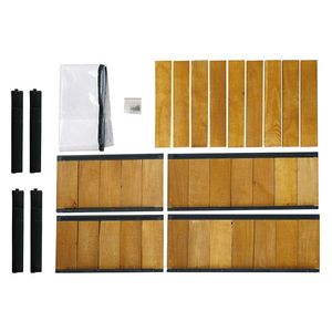 Jardinera Rectangular Moderna de Madera de Pino con Orificio de Drenaje, Acabado con Recubrimiento en Polvo, Maceta para Plantas Suculentas de Patio - Product Image 2