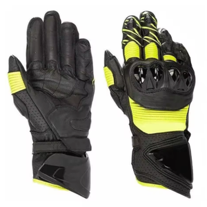 Gants de moto en cuir blindés pour hommes |   Gants de course pour motards, pour la course automobile, protection complète des doigts - Product Image 4