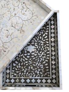 Bandeja de Servir Moderna Hecha a Mano con Incrustaciones de Madreperla para Cocina y Hogar - Product Image 3