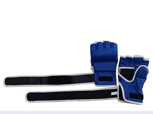 ถุงมือ MMA หนังแท้แบบมืออาชีพ ปรับแต่งได้ ปิดด้วยแถบตีนตุ๊กแก ระบายความชื้น ป้องกันรังสียูวี เหมาะสำหรับทุกระดับทักษะ รับผลิตแบบ OEM - Product Image 2