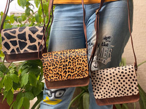 กระเป๋าหนังผู้หญิงพิมพ์ลายสัตว์กระเป๋าหนังสายสะพายหนังวัวบนกระเป๋าหนัง - Product Image 3