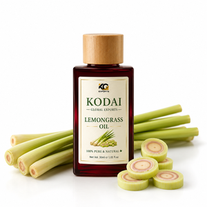 Aceite Esencial de Limoncillo de Tamil Nadu 100% Puro y Natural de Primera Calidad, Destilado al Vapor, para Aromaterapia y Cuidado Facial, Kodai Global Export - Product Image 1