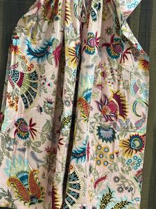 Vestido Kaftán Maxi de Algodón Estampado con Cuello en V y Manga Murciélago para Mujer, Estilo Bohemio Ligero para Playa y Resort de Verano - Product Image 4