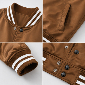 Veste varsity tendance conçue pour une liberté de mouvement confortable, avec une texture premium et un style intemporel pour un look urbain quotidien. - Product Image 6