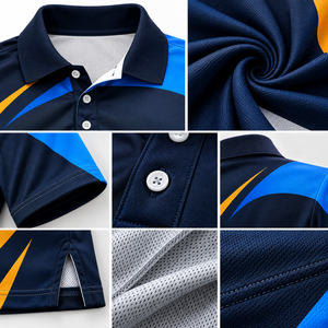 Camiseta Polo Deportiva Personalizada para Hombre, de Secado Rápido, Transpirable, Manga Corta, Sublimada, para Entrenamiento Deportivo, OEM, Marca Privada, Ropa de Equipo - Product Image 3