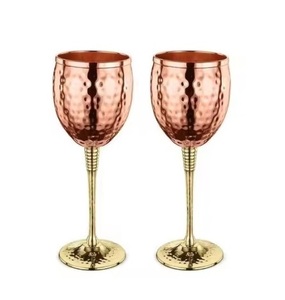 Gobelets à vin personnalisés pour restaurant, logo sur métal, gobelets en laiton professionnels et attrayants pour la restauration et les promotions - Product Image 4