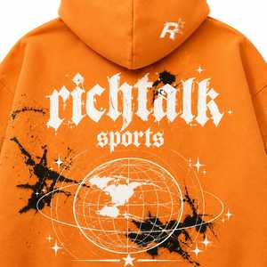 Sweat-shirt Homme Streetwear 2026 TOP VENTES Oversize Uni Décontracté en Coton French Terry Orange Séchage Rapide Respirant - Product Image 5