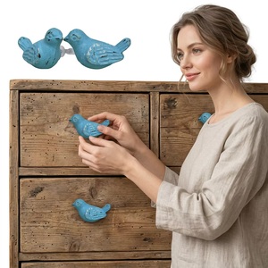 Poignée de meuble en fonte Ba Blue Bird, design moderne, pour commode, salle de bain, maison, bureau, écologique, durable, facile à installer - Product Image 2