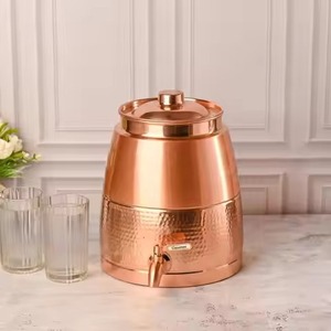 Luxury <b>Copper</b> Water Dispenser Durable Water Storage Unit with Tap Suitable for Home Kitchen Dining <b>Table</b> Office and Catering Use - Product Image 4